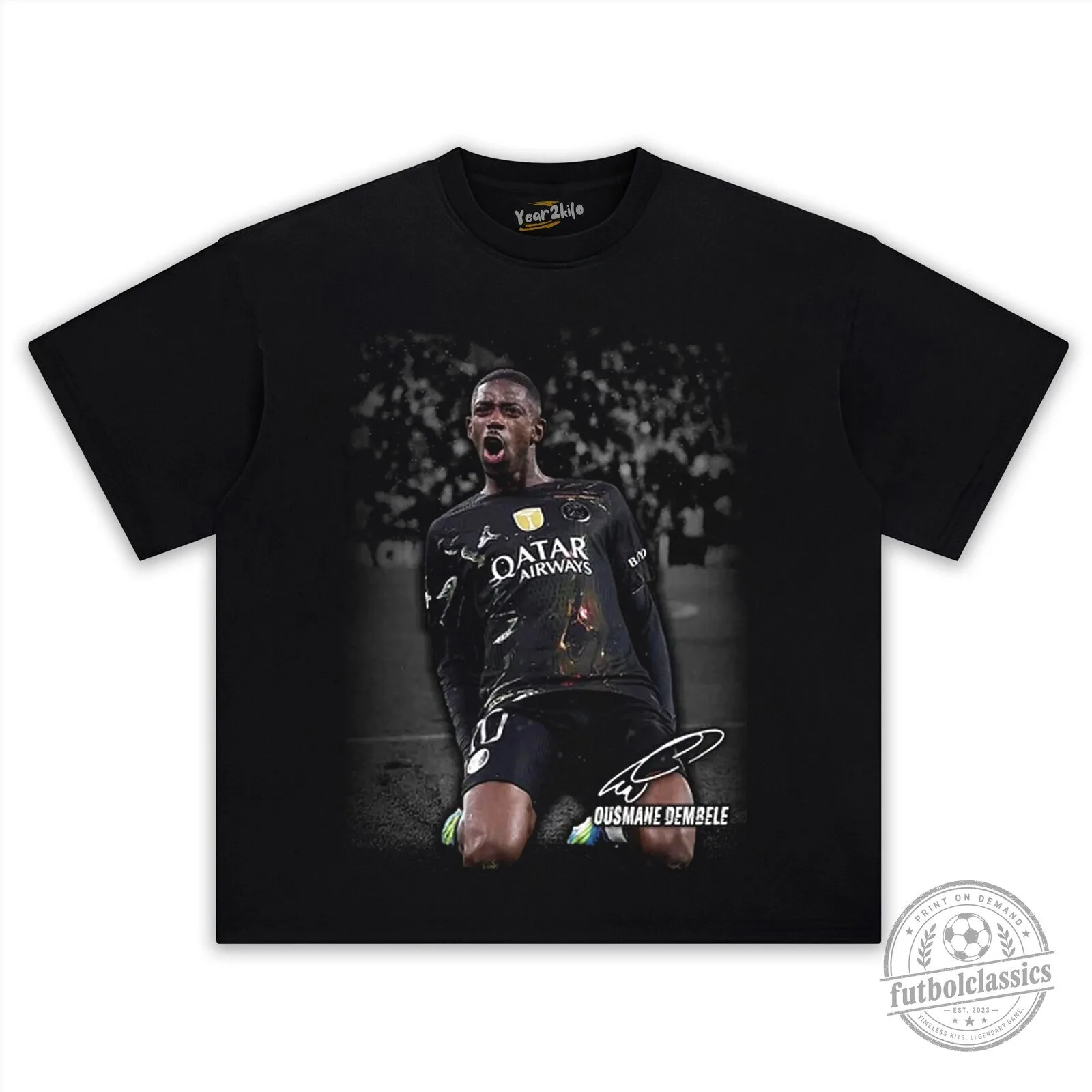 Ousmane Dembele Paris Saint-Germain Football Player Graphic T-Shirt