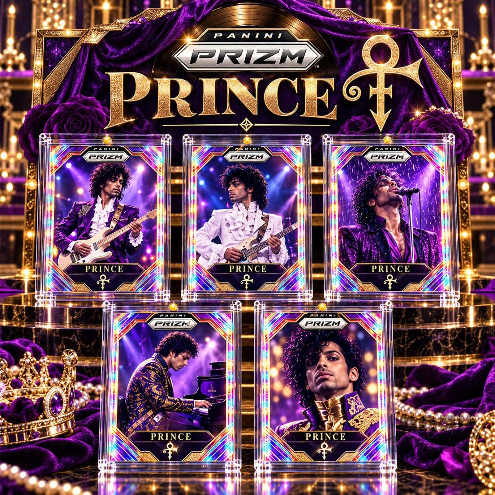Prince Panini Prizm Trading Card Collector's Box Set