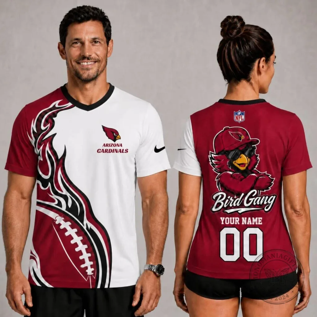 Arizona Cardinals Fan Shirt Personalized Bird Gang Football V-Neck T-Shirt Arizona Cardinals Fan Shirt Personalized Bird Gang Football V-Neck T-Shirt