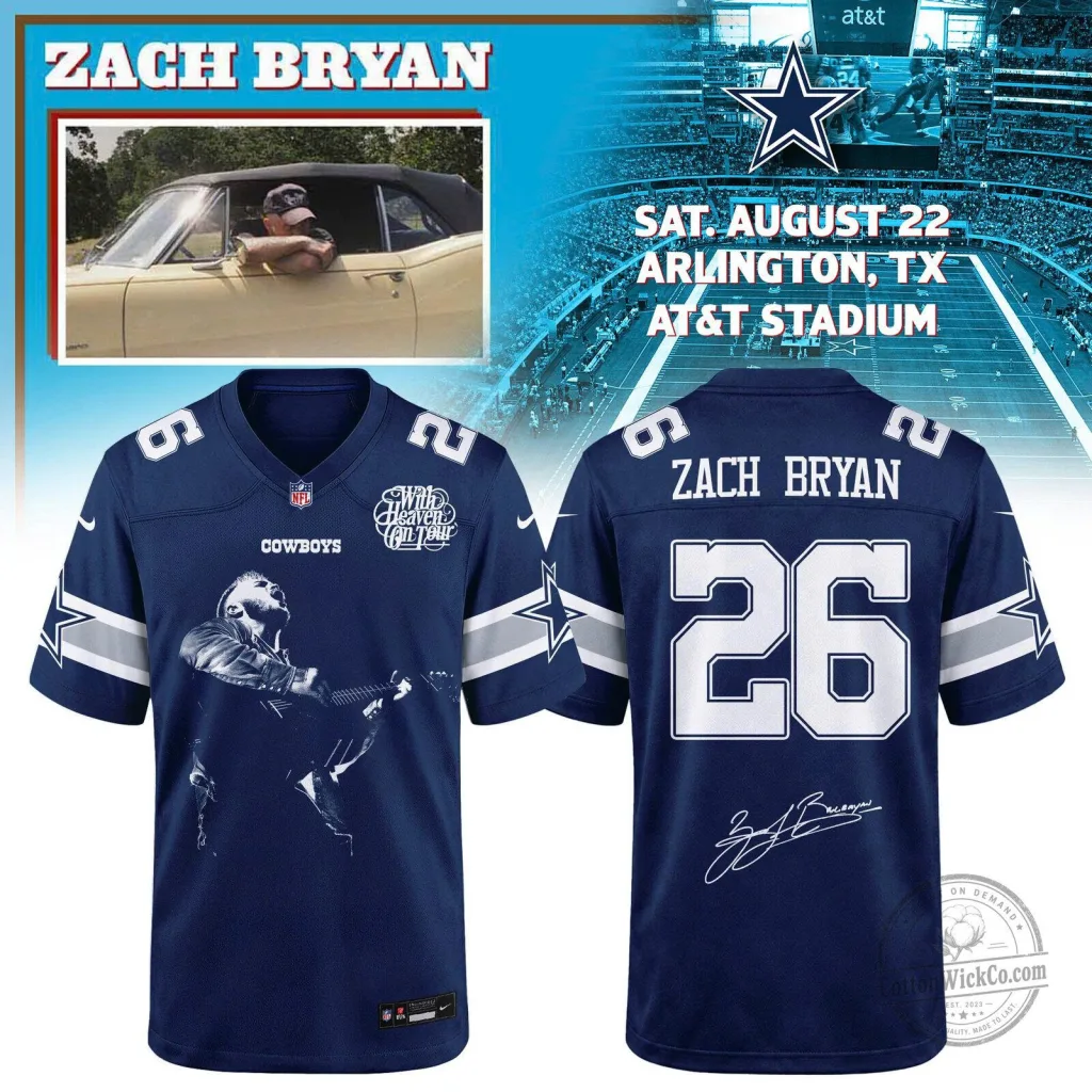 DAL x Zach Bryan – With Heaven On Tour 2026 Jersey DAL x Zach Bryan – With Heaven On Tour 2026 Jersey