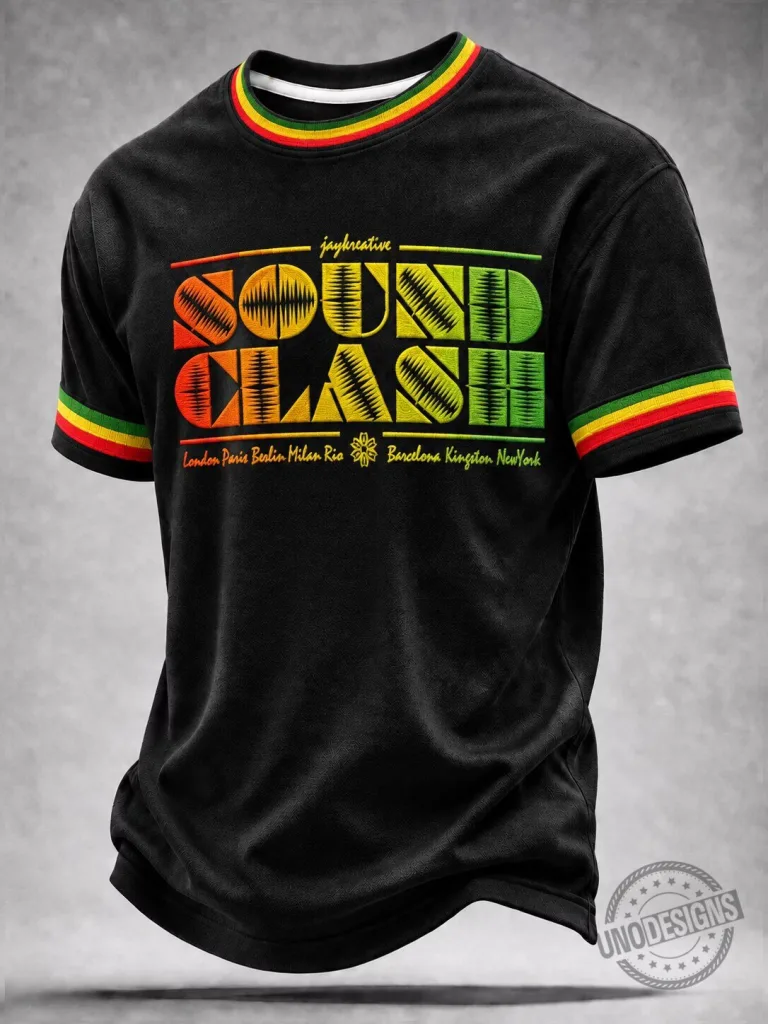 Sound Clash Reggae Music Festival Black Graphic T-Shirt 14 Sound Clash Reggae Music Festival Black Graphic T-Shirt