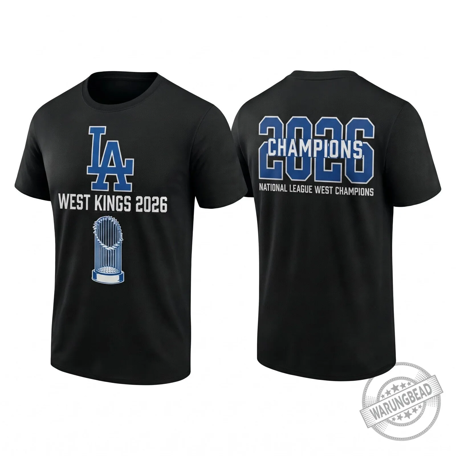 2026 National League West Champions T-Shirt for Los Angeles Dodgers