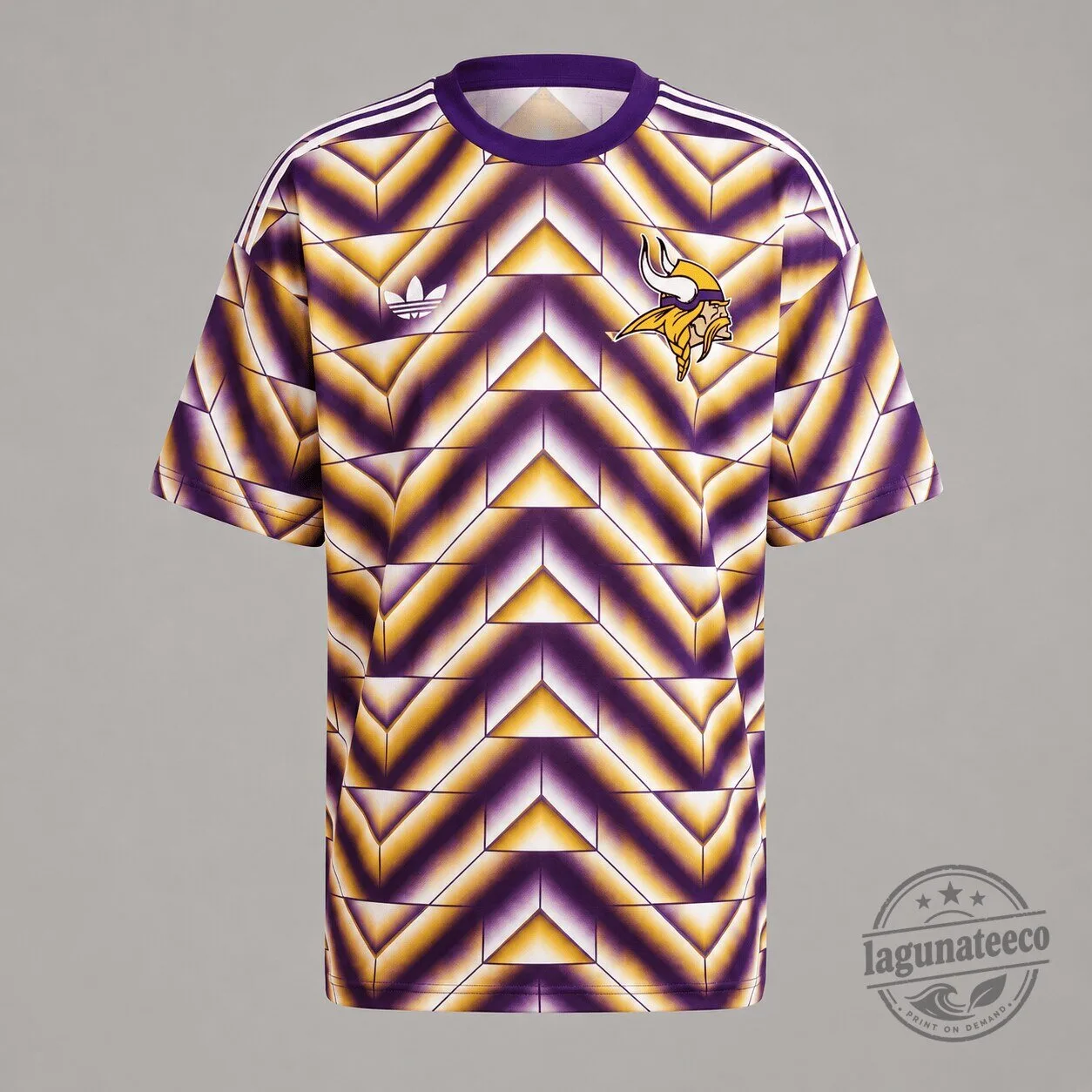 Minnesota Vikings Retro Geometric Pattern Adidas Football Jersey
