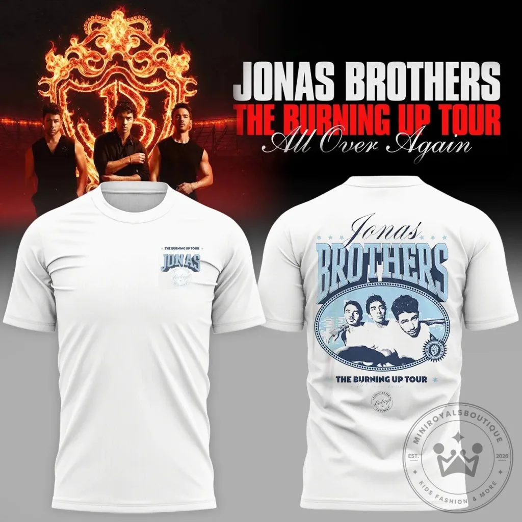 Raleigh North Carolina T-Shirt for the Jonas Brothers' Burning Up Tour Again 21 Raleigh North Carolina T-Shirt for the Jonas Brothers' Burning Up Tour Again