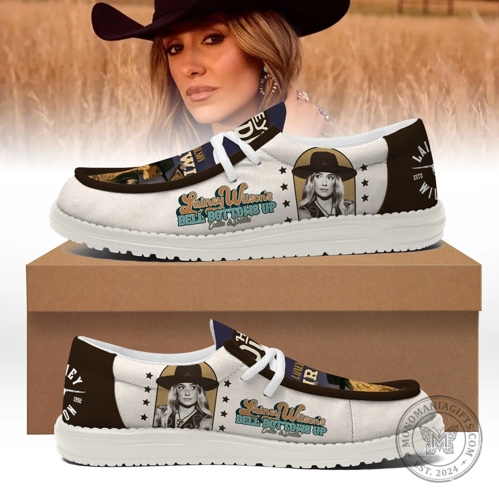 Lainey Wilson Bell Bottoms Up Loafer Shoes for Women