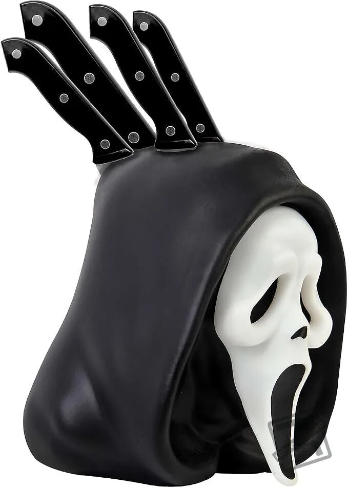 Scream Ghostface Kitchen Knife Block – Horror Movie Countertop Knife Holder 7 Scream Ghostface Kitchen Knife Block – Horror Movie Countertop Knife Holder product view