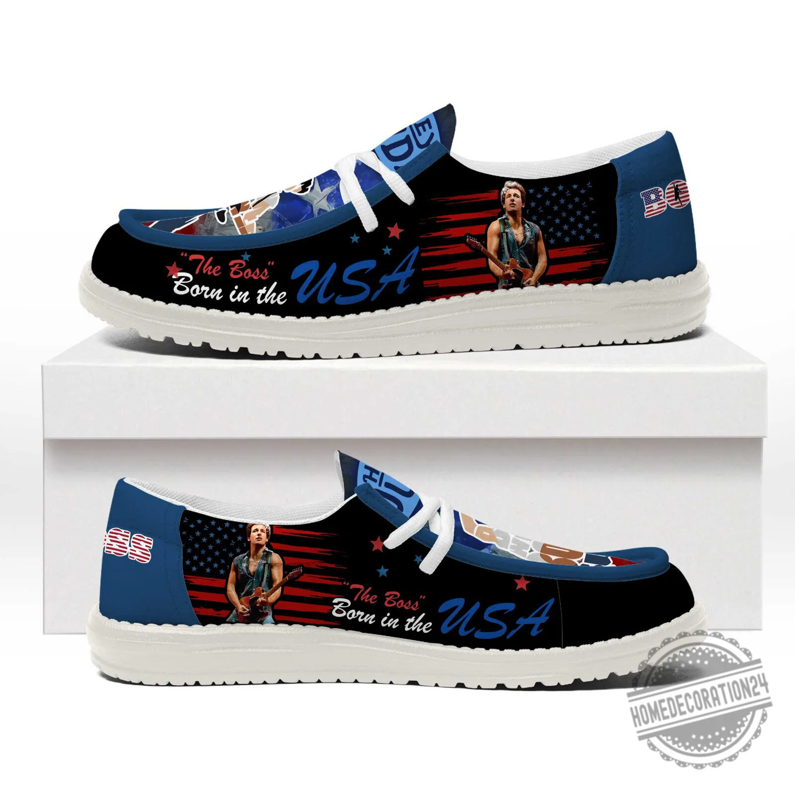 Bruce Springsteen The Boss Born in the USA Loafer Shoes