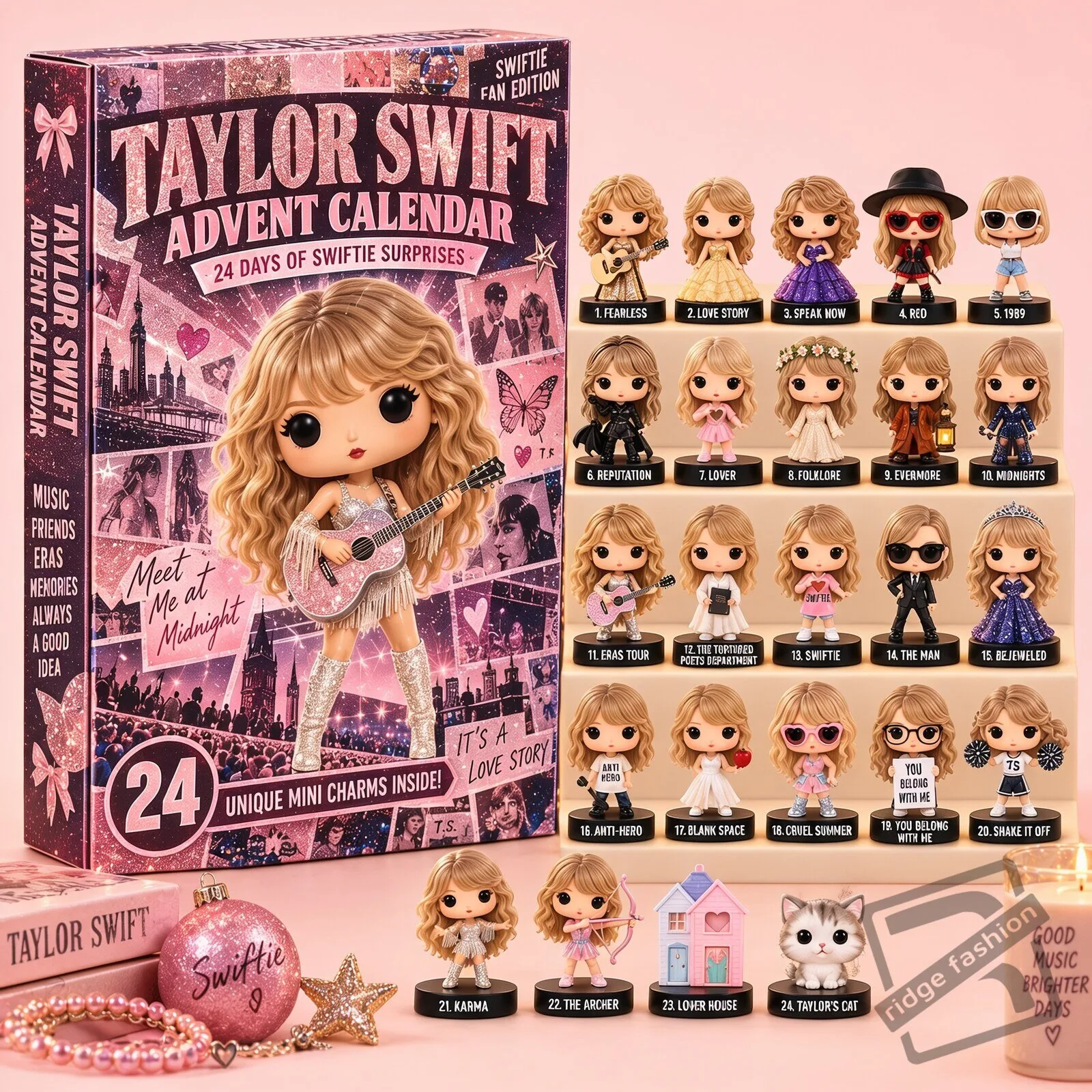 Taylor Swiftmas Surprised 24 Days Of Advent Calendar – Personalized
