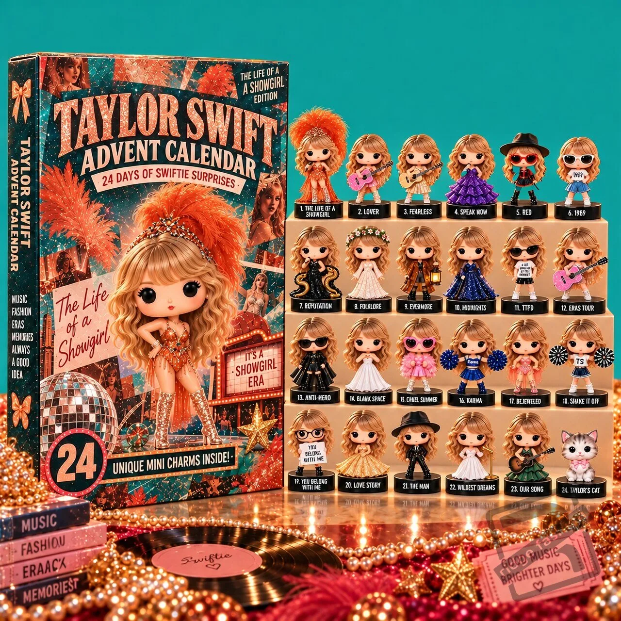 Taylor Swiftmas Surprised 24 Days Of Advent Calendar – Personalized