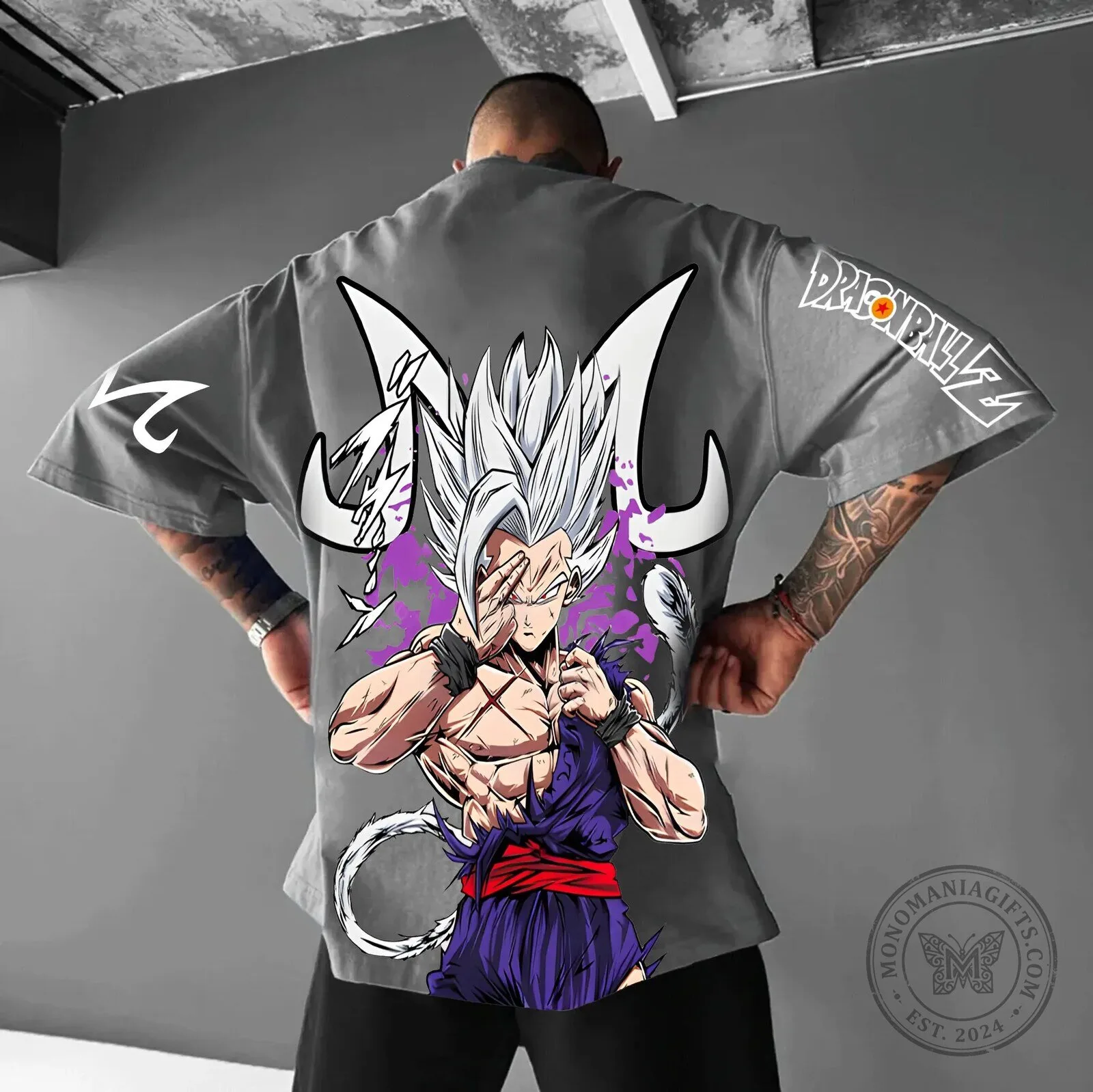 Dragon Ball Z Gohan Beast Mode Anime Inspired Oversized T-Shirt