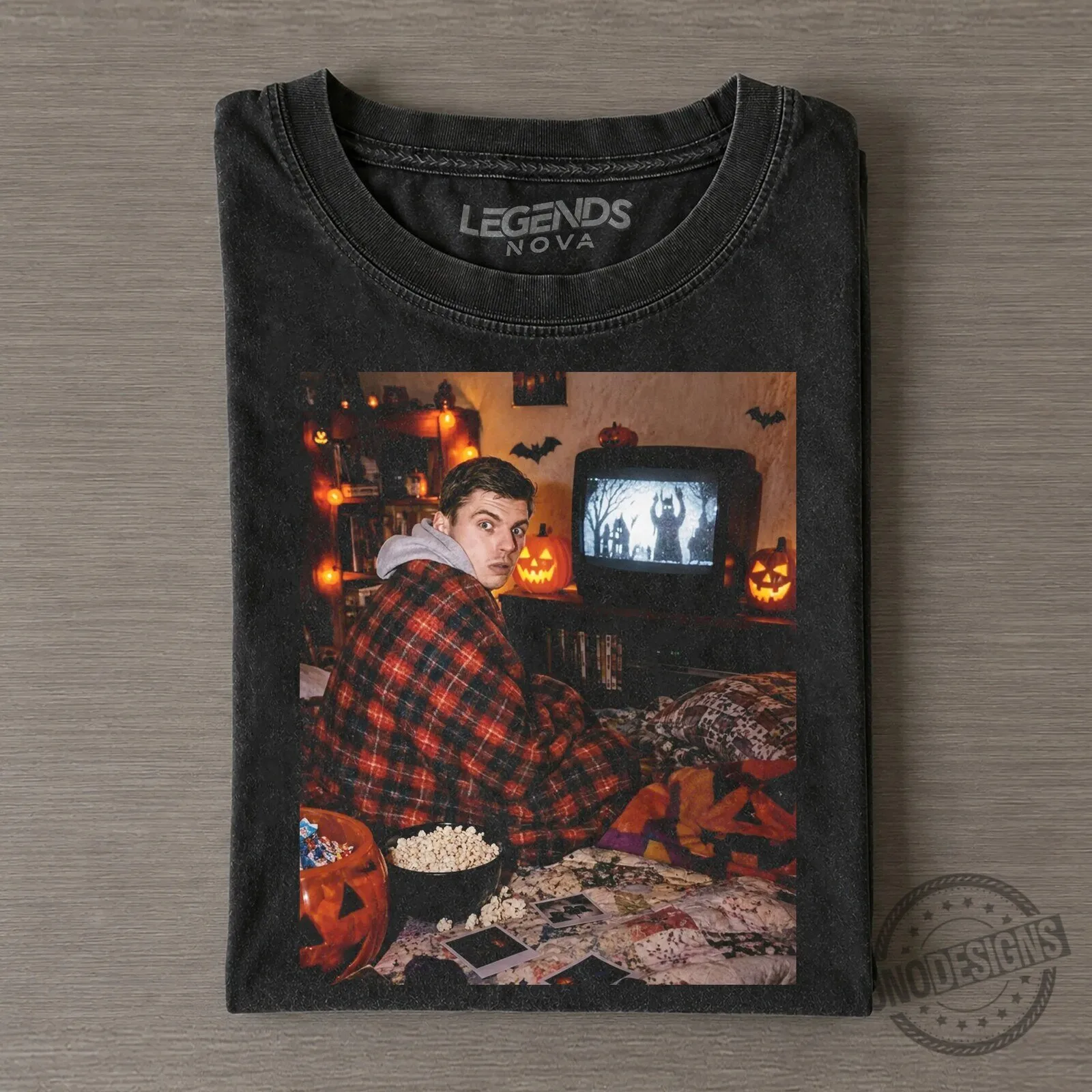 Halloween Horror Movie Night Vintage T-Shirt