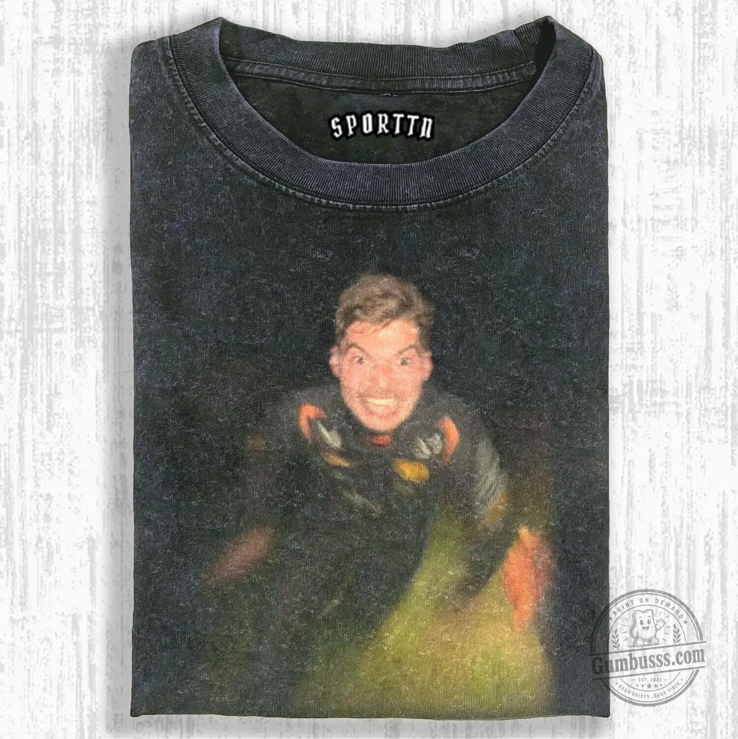 Max Verstappen Formula 1 Racing Driver Funny Meme Black T-Shirt