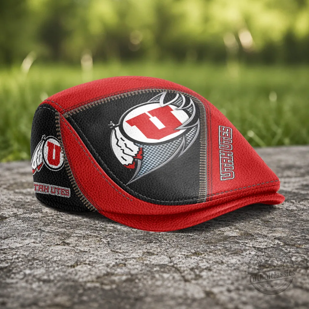 NCAA Golf Hat - Flat Cap for Utah Utes Fans NCAA Golf Hat - Flat Cap for Utah Utes Fans