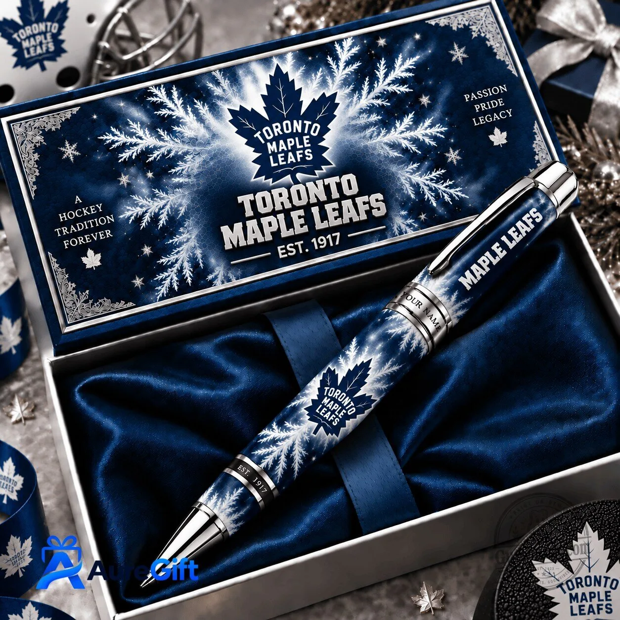 Toronto Maple Leafs NHL Christmas Kickoff Premium Ballpoint Pen 1 Toronto Maple Leafs NHL Christmas Kickoff Premium Ballpoint Pen