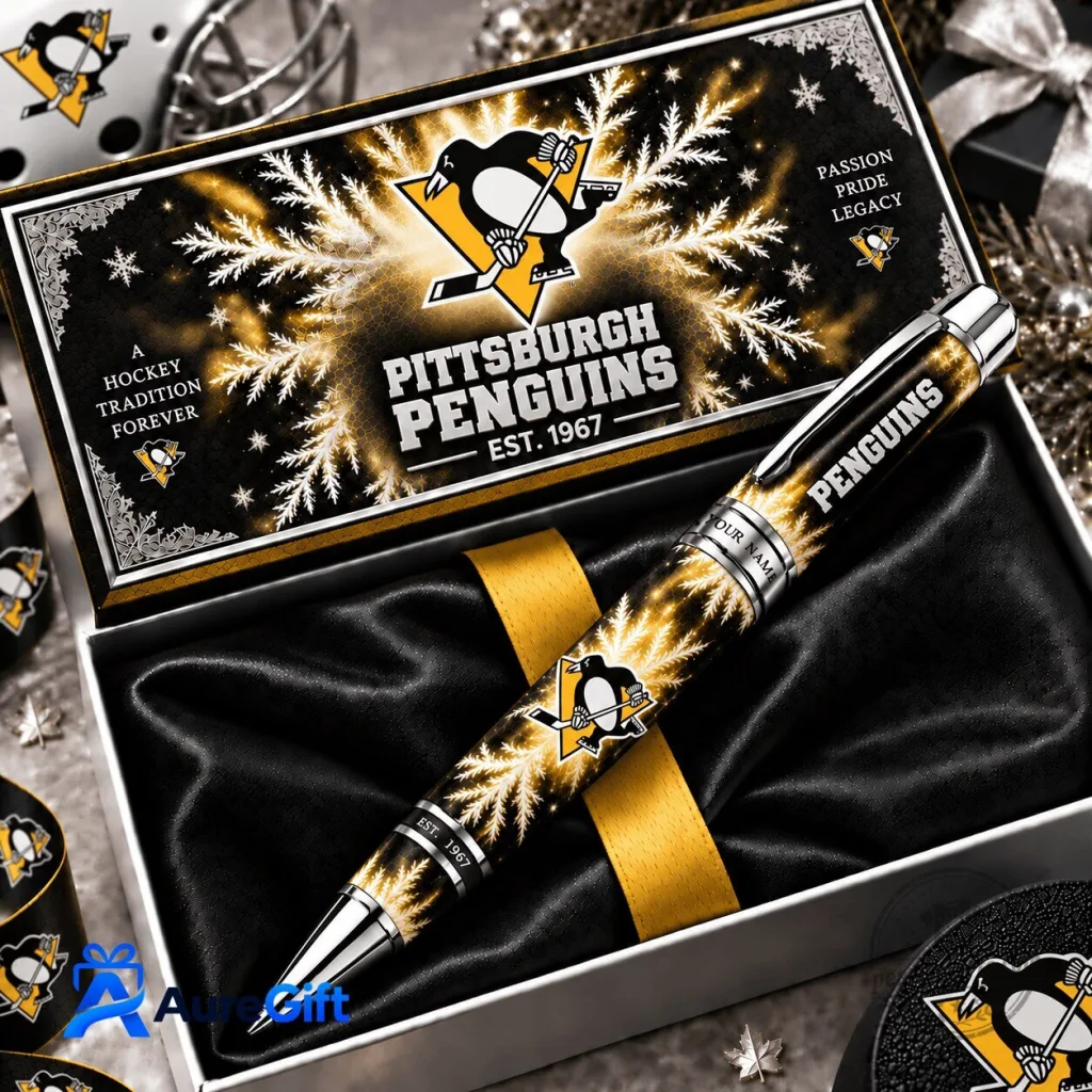 Pittsburgh Penguins NHL Christmas Kickoff Personalized Ballpoint Pen Pittsburgh Penguins NHL Christmas Kickoff Personalized Ballpoint Pen