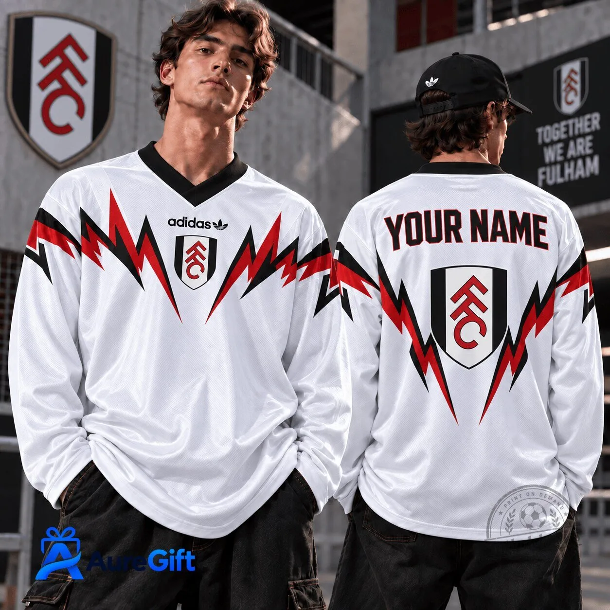 Fulham Football Club Personalized Long Sleeve Soccer Jersey