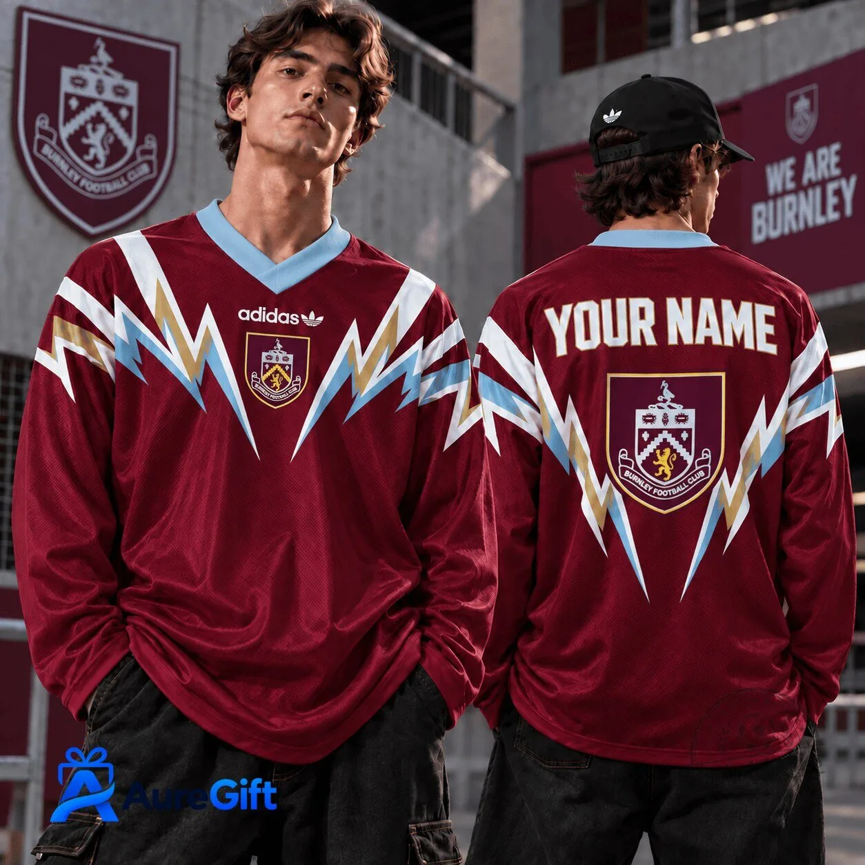 Burnley Football Club Personalized Long Sleeve Soccer Jersey