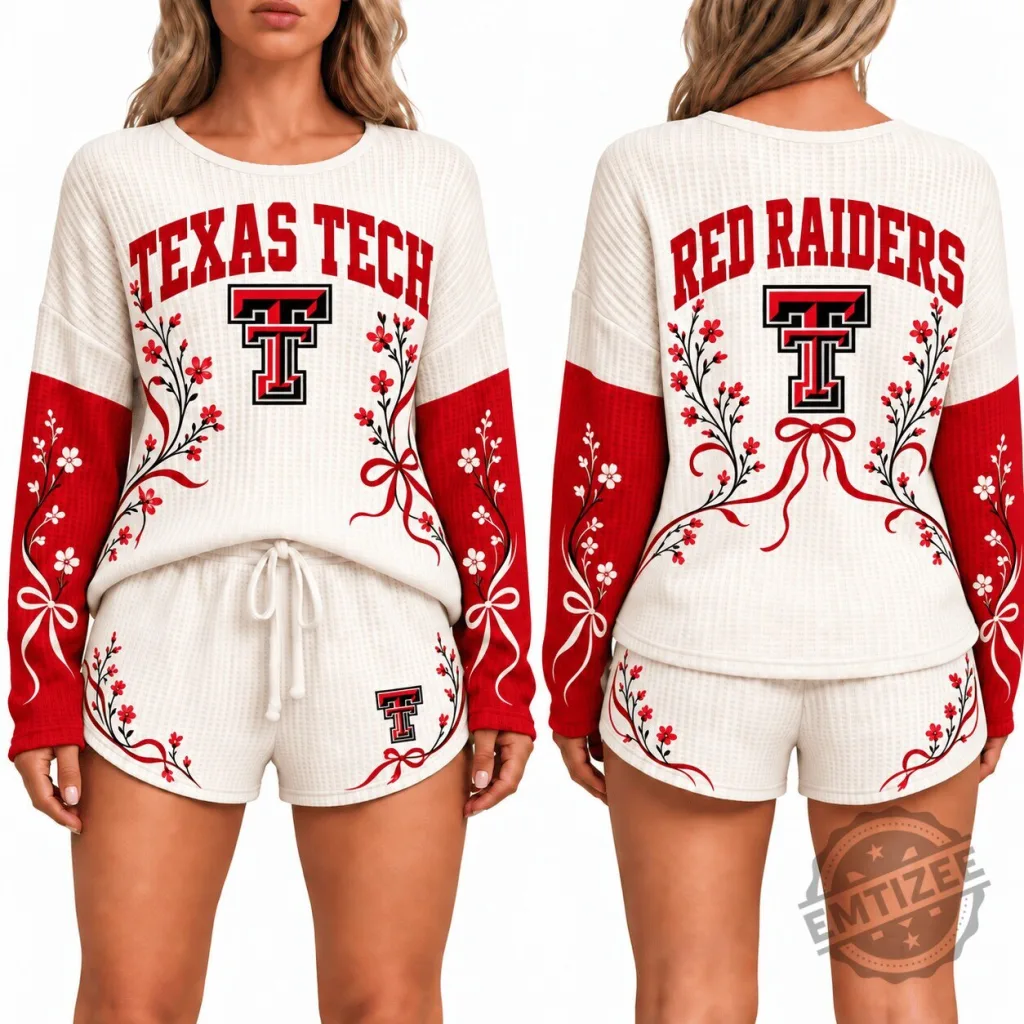 Texas Tech Red Raiders Floral Women's Pajamas Set