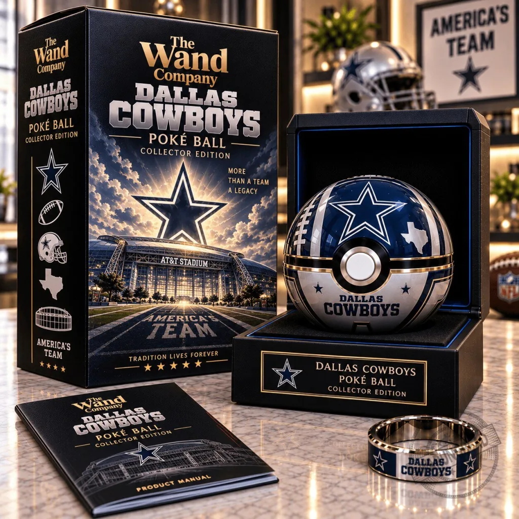 Dallas Cowboys Pokeball Collector Edition Replica with Display Case Dallas Cowboys Pokeball Collector Edition Replica with Display Case