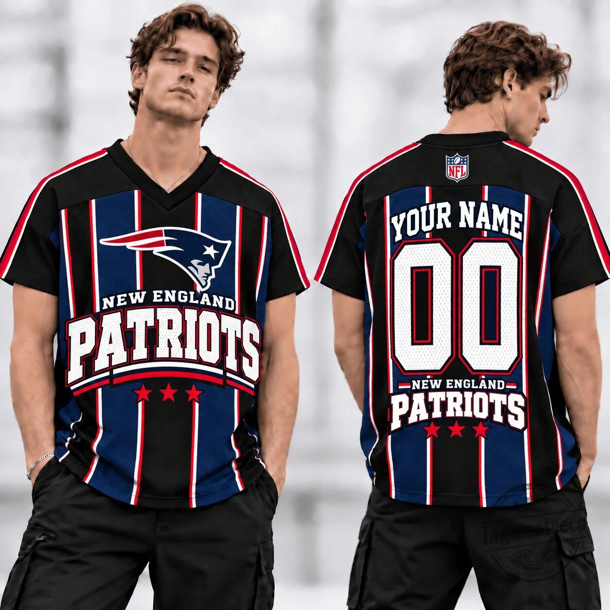 New England Patriots Personalized Football Team Fan Jersey