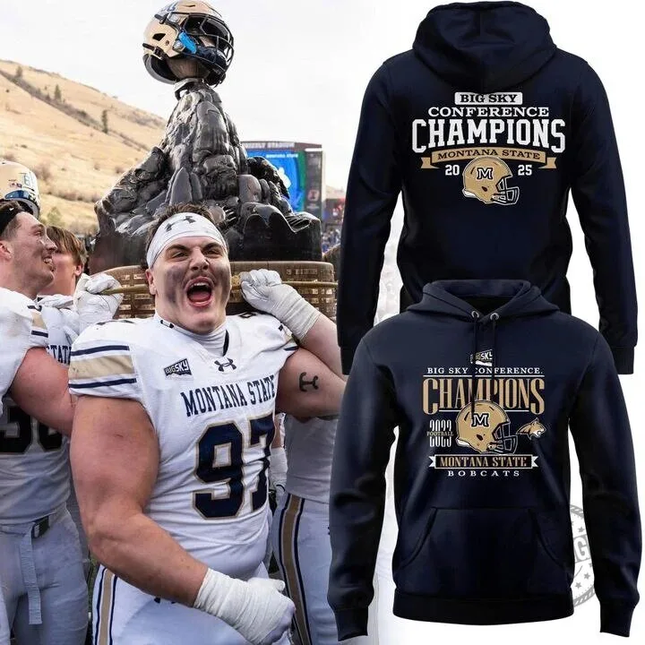 Big Sky Conference Champions Hoodie for Montana State Football