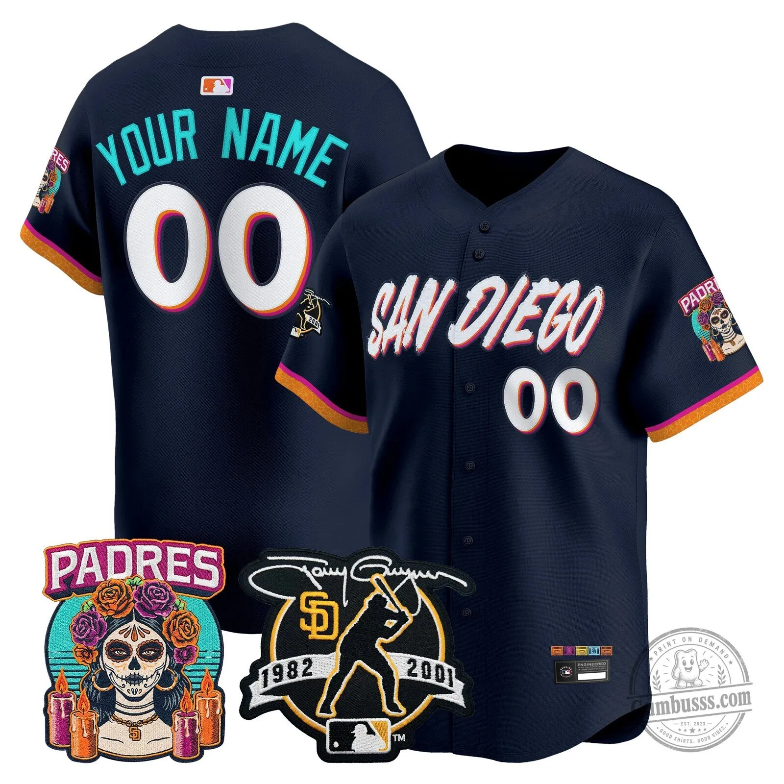 San Diego Padres City Connect Custom Baseball Jersey