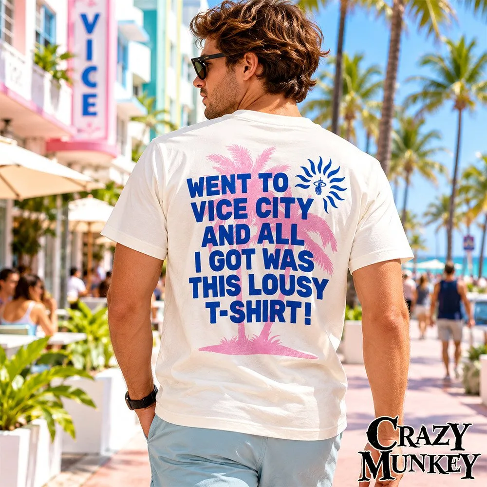 Miami Heat Vice City Lousy Souvenir Fan-Made Graphic T-Shirt | Apparel 3 Miami Heat Vice City Lousy Souvenir Fan-Made Graphic T-Shirt | Apparel