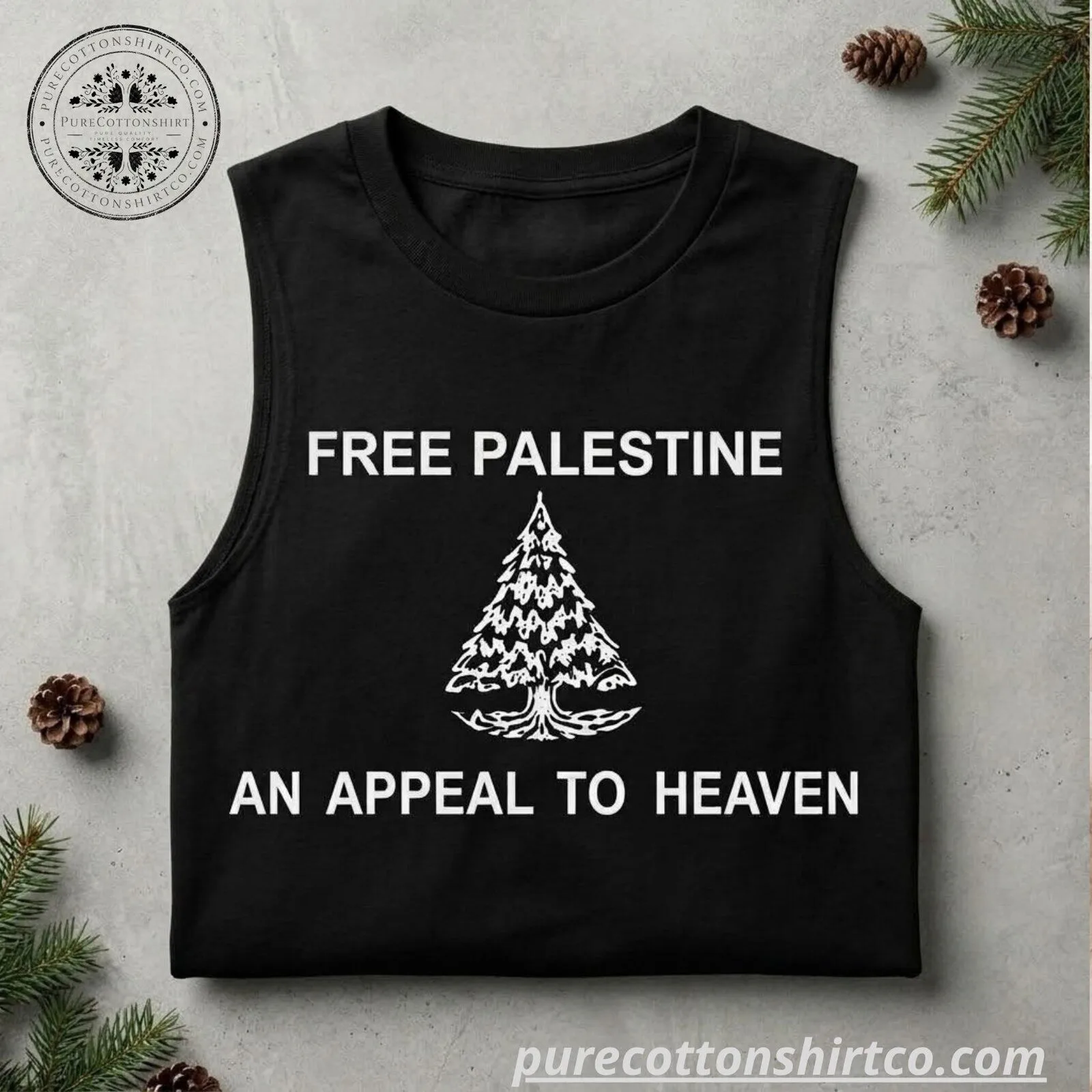 Zach Bryan 'Free Palestine' Tank Top at Kraft's Stadium 4 Zach Bryan
