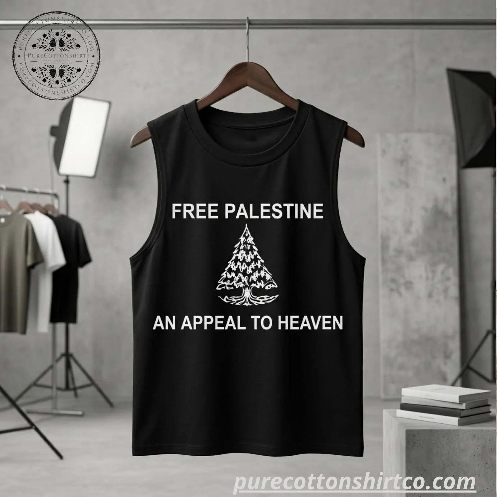 Zach Bryan 'Free Palestine' Tank Top at Kraft's Stadium 5 Zach Bryan