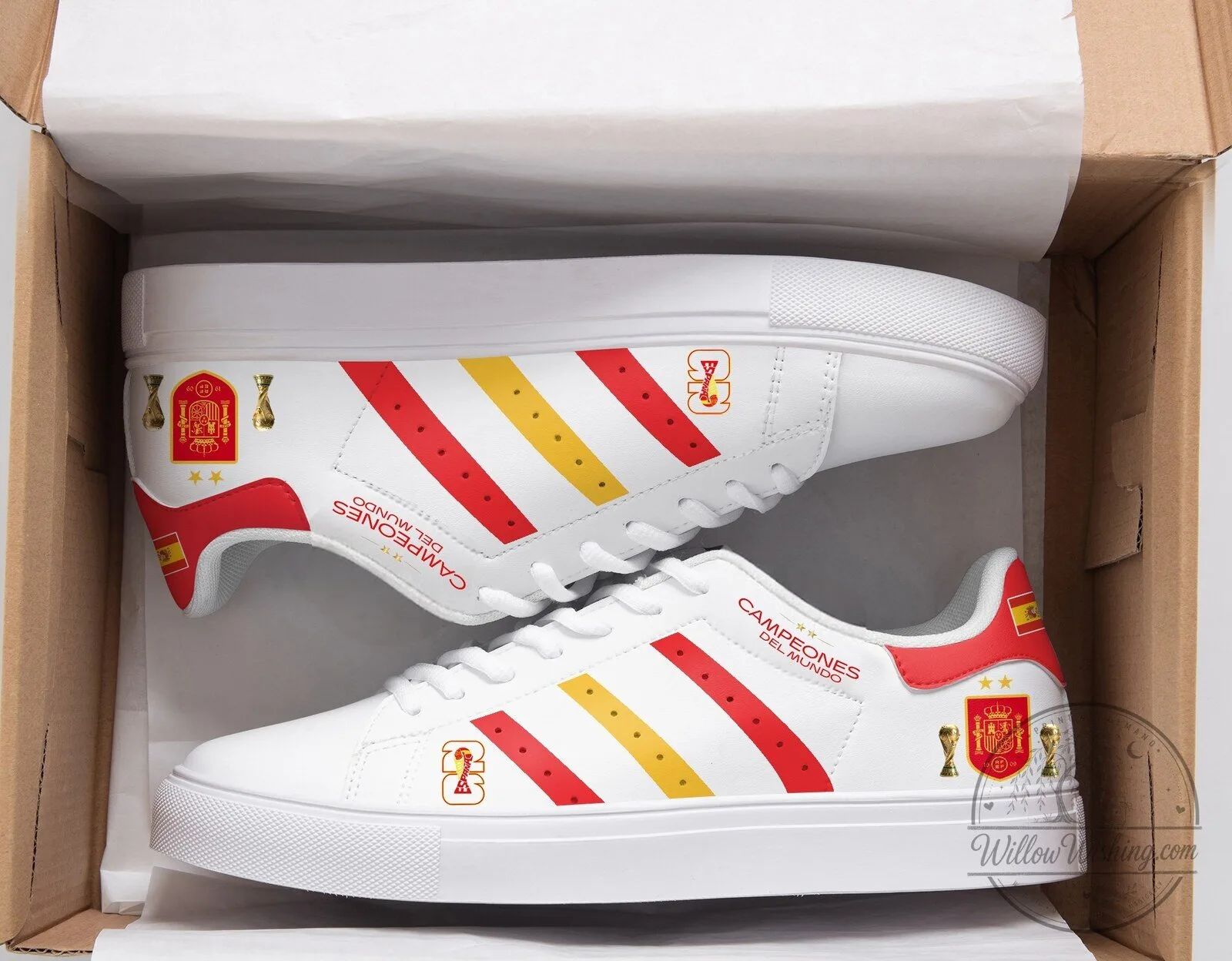Limited Edition Spain National Football Team 2026 FIFA Wolrd Cup Champions Stan Smith Sneakers