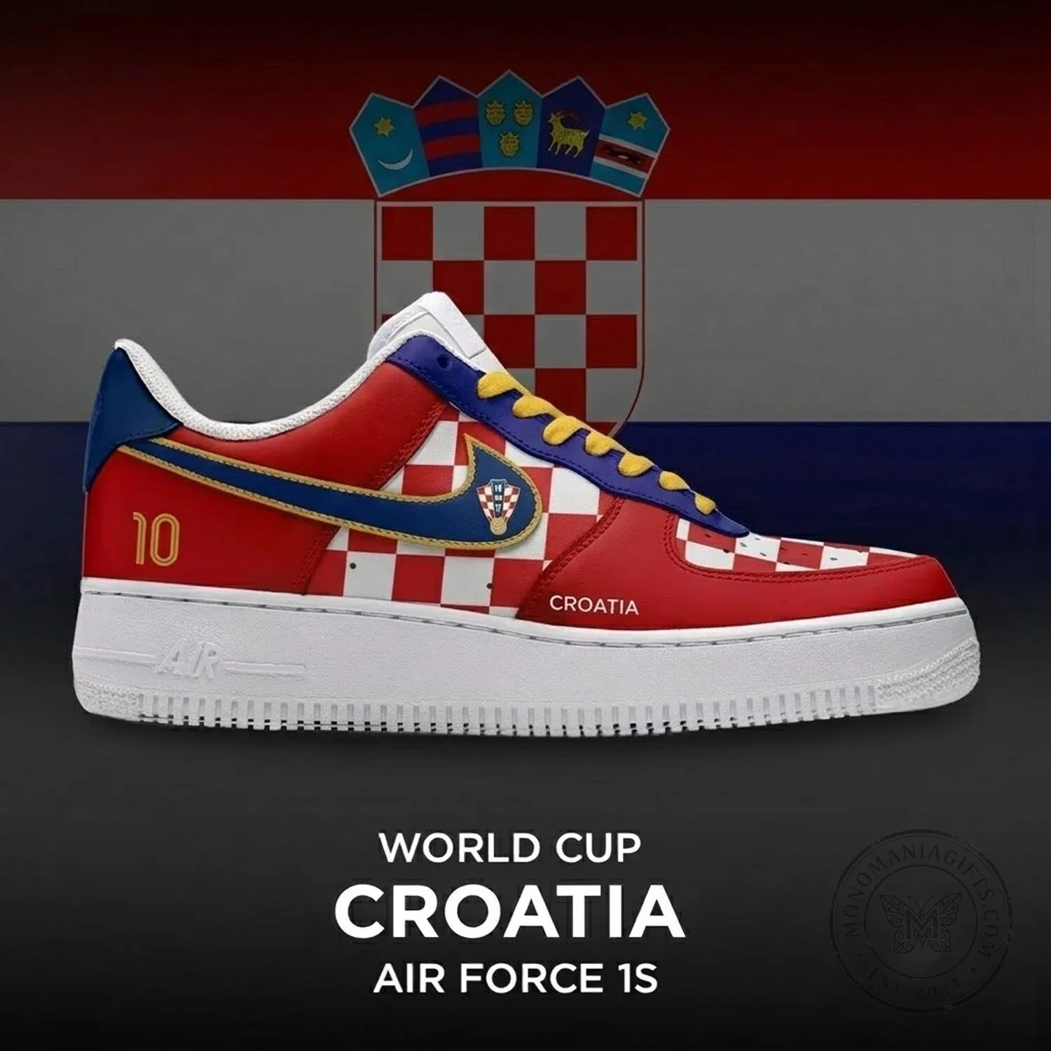 Croatia Football World Cup Hawaiian Shirt with Dalmatian and Dubrovnik 3 Croatia Football Team World Cup Air Force 1 Style Shoes