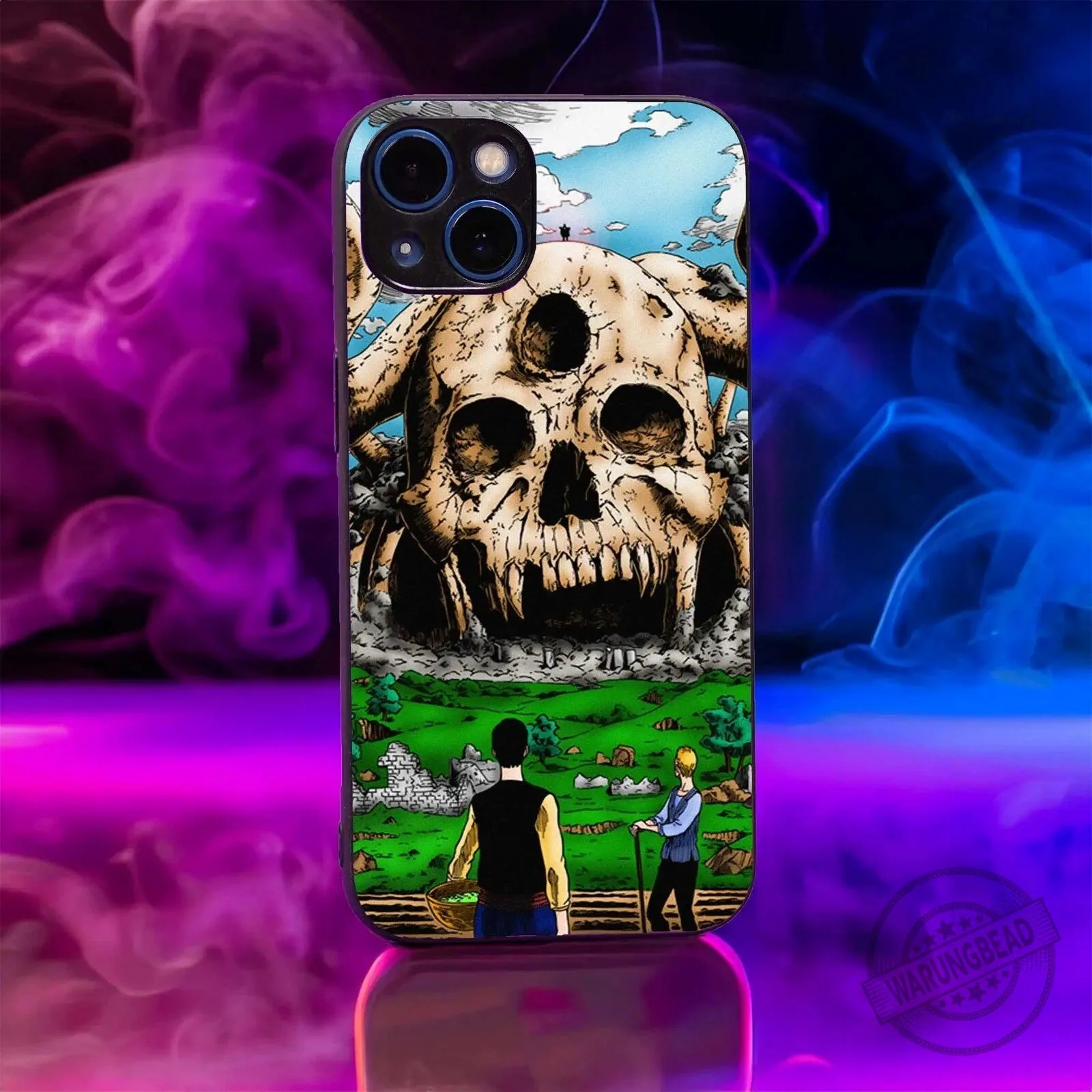 Black Clover Magic Knights Skull Design iPhone Phone Case