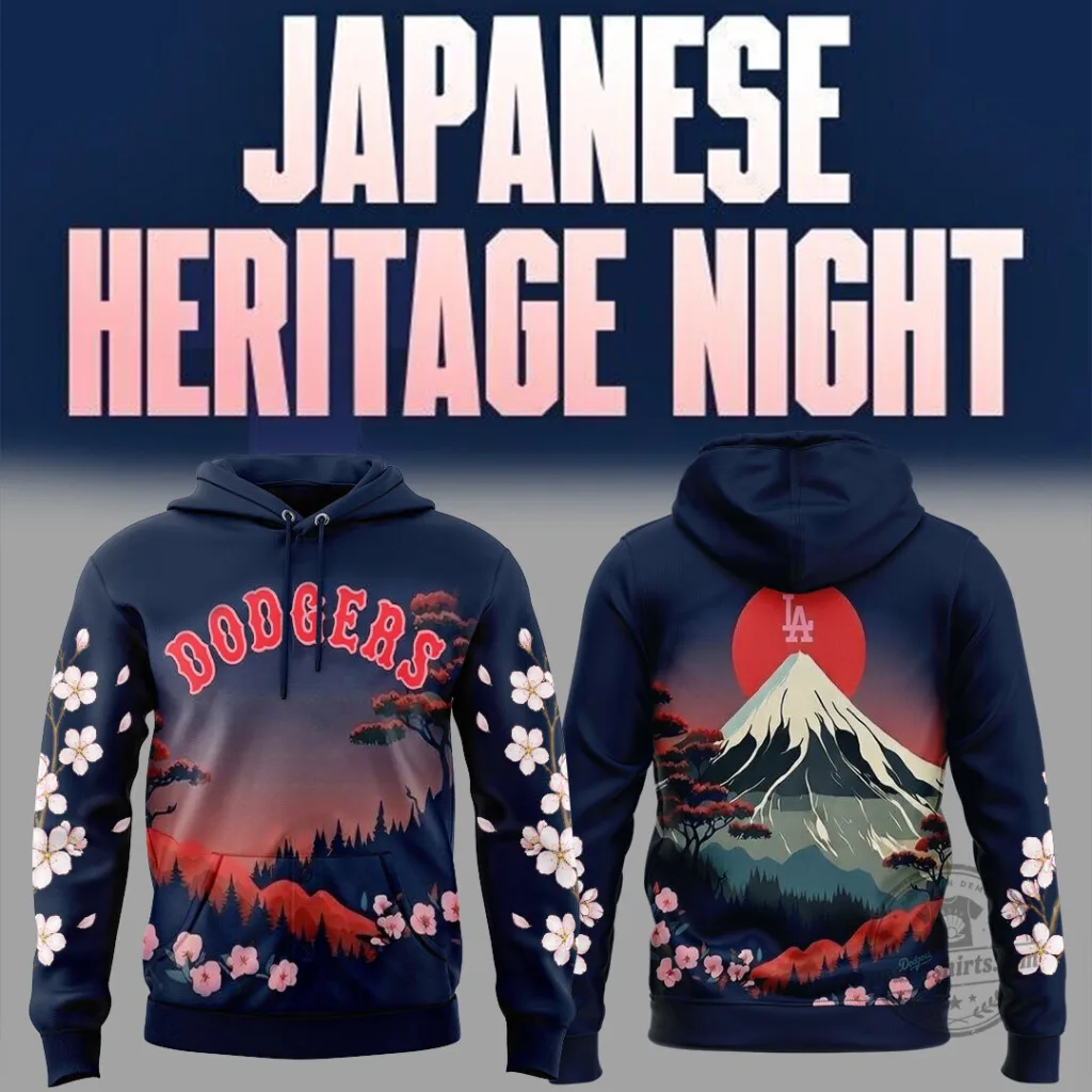 Spain National Football Team 2026 FIFA World Cup Champions Shirt - Limited Edition 60 Dodgers Japanese Heritage Night Cherry Blossom Hoodie