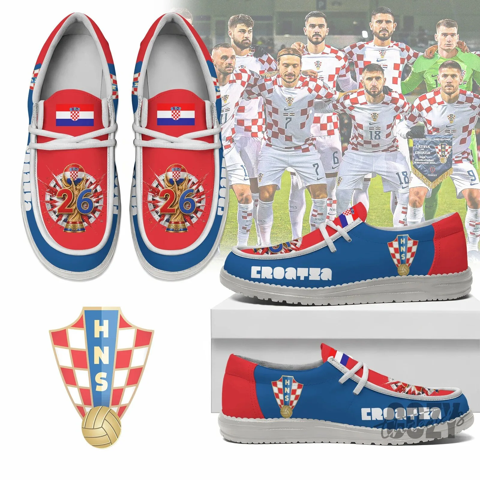 Croatia National Football Team Fan Shoes
