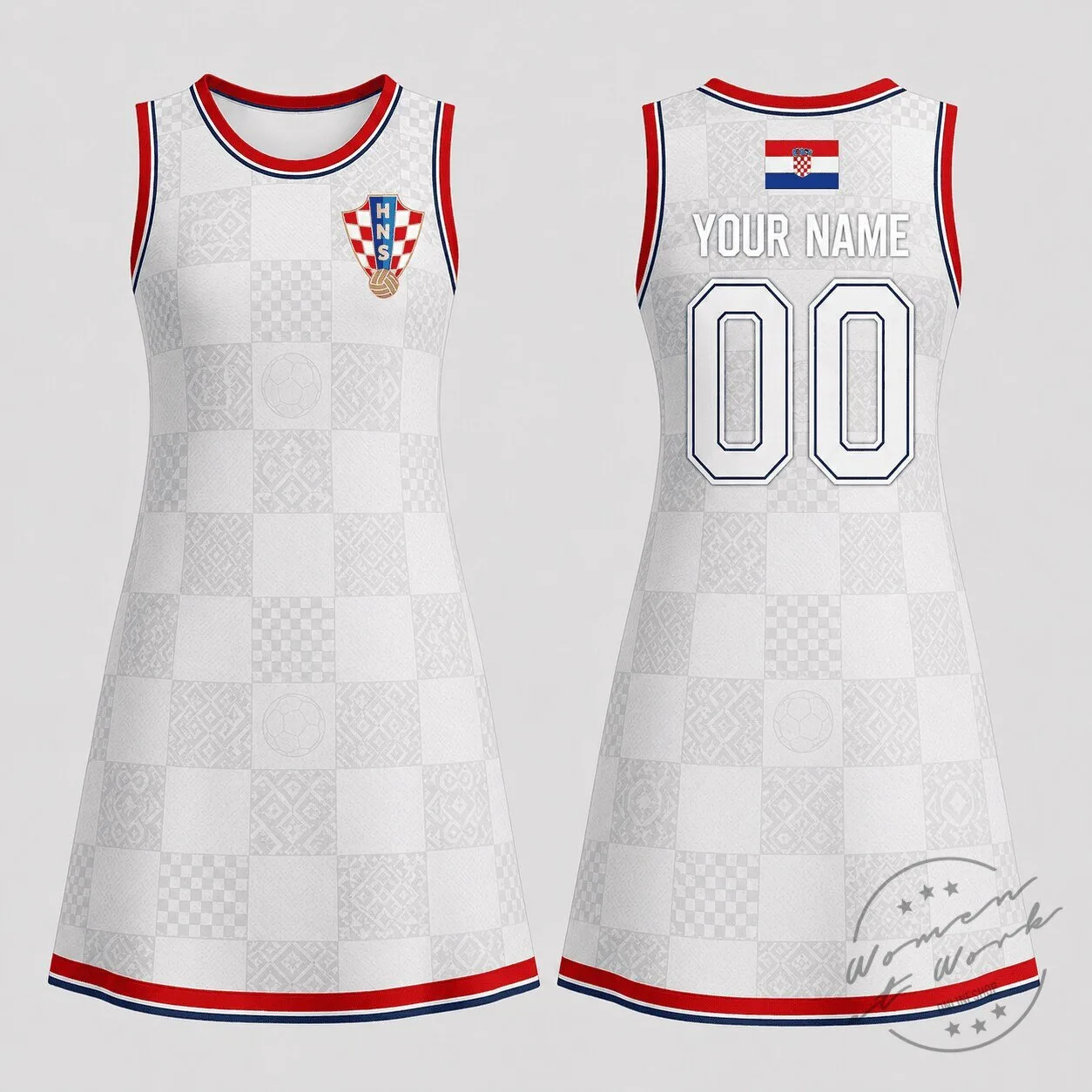 Croatia National Spirit Custom Dress Tank Top for Women