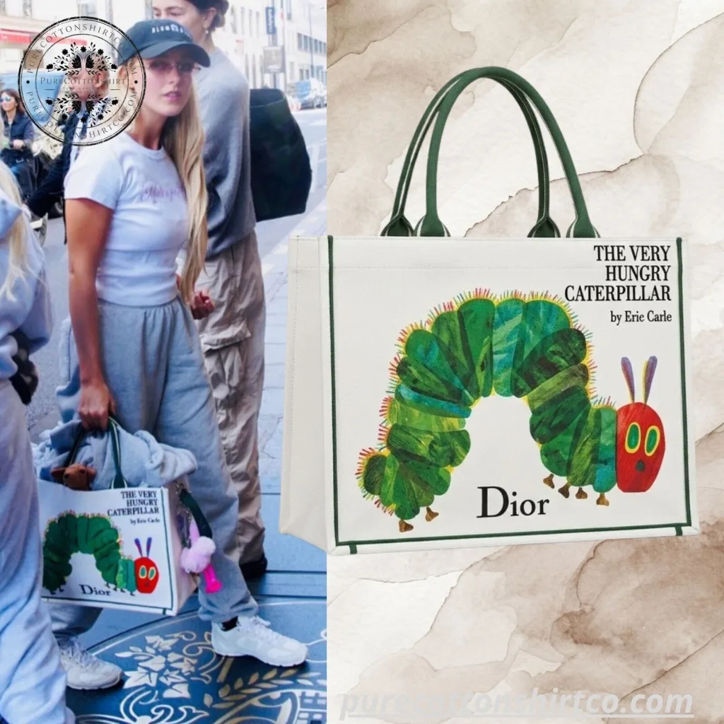 "Stylish Kieran McKenna Dior x The Very Hungry Caterpillar Tote" 1 Kieran McKenna Dior x The Very Hungry Caterpillar Book Tote