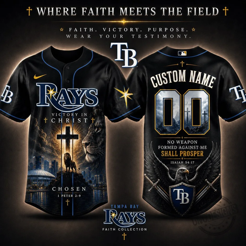 Tampa Bay Rays Baseball Personalized Faith Collection Jersey Tampa Bay Rays Baseball Personalized Faith Collection Jersey