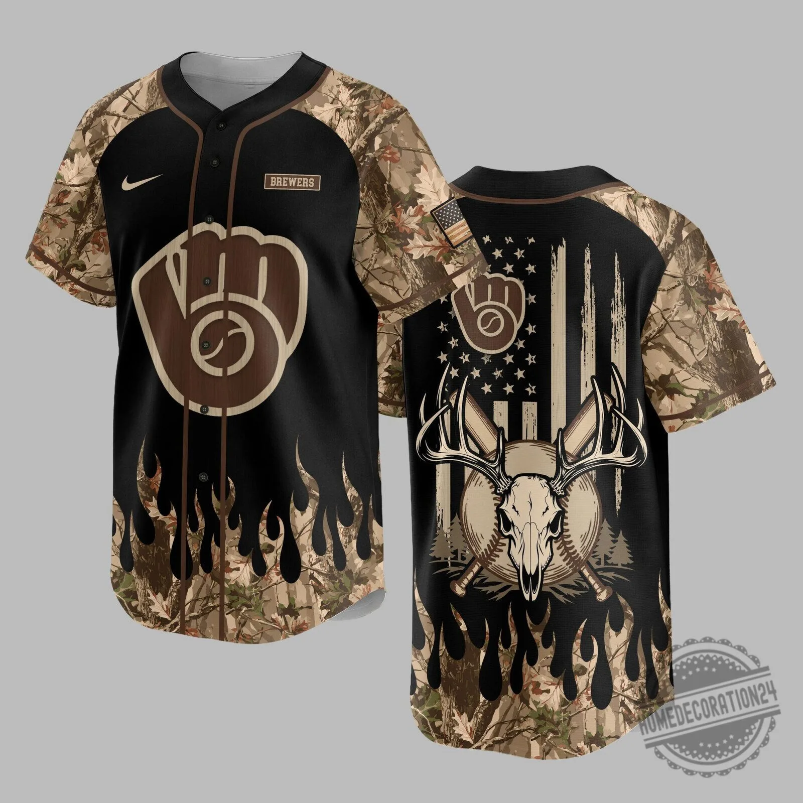 Milwaukee Brewers Baseball Hunting Camouflage Jersey