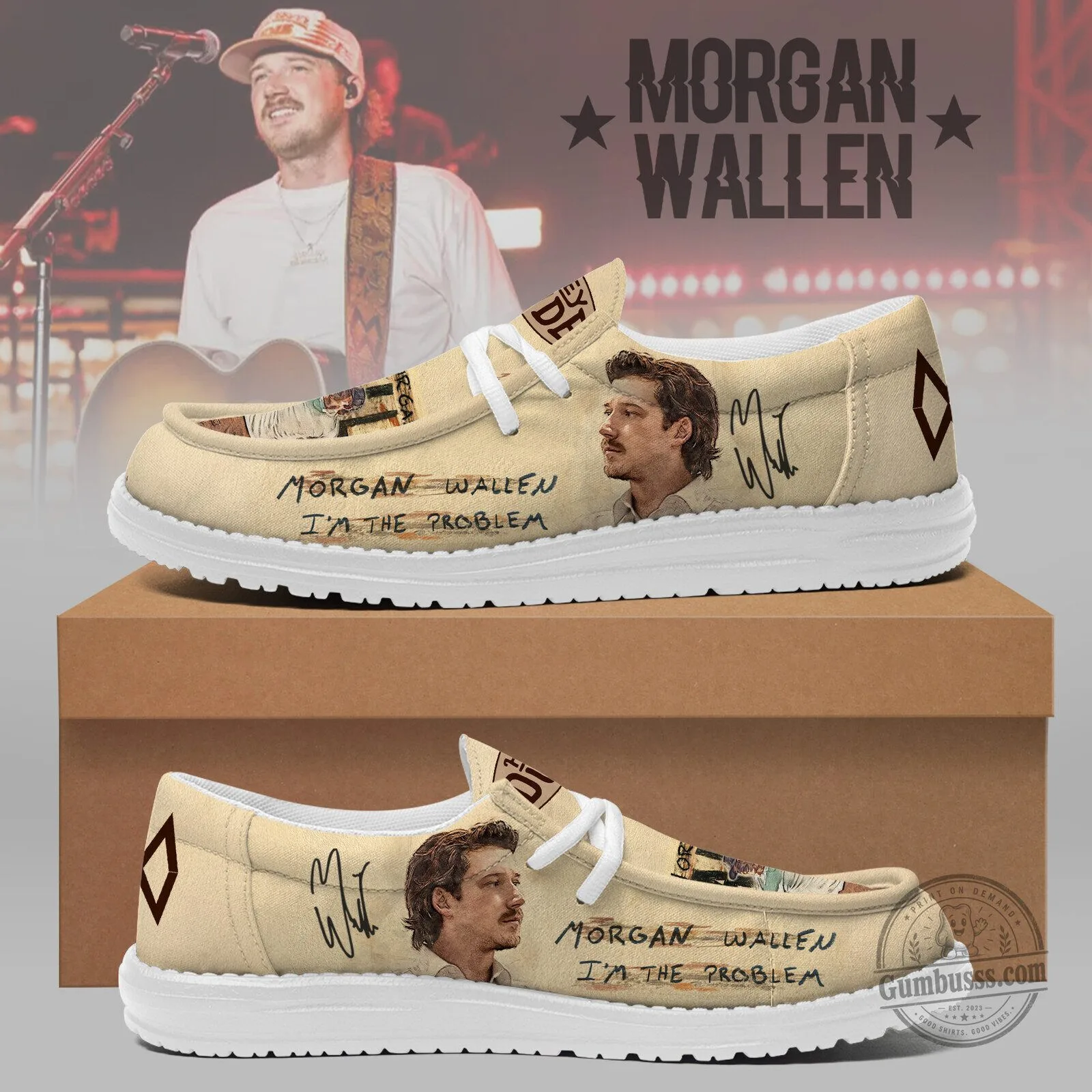 Morgan Wallen I'm The Problem Country Music Fan Loafer Shoes
