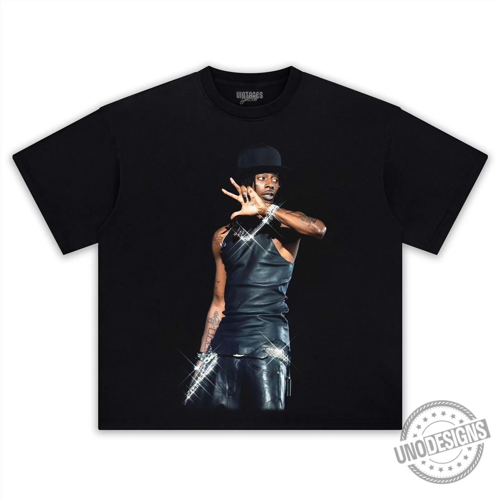 Playboi Carti Rapper Concert Photo Black Graphic T-Shirt 6 Playboi Carti Rapper Concert Photo Black Graphic T-Shirt