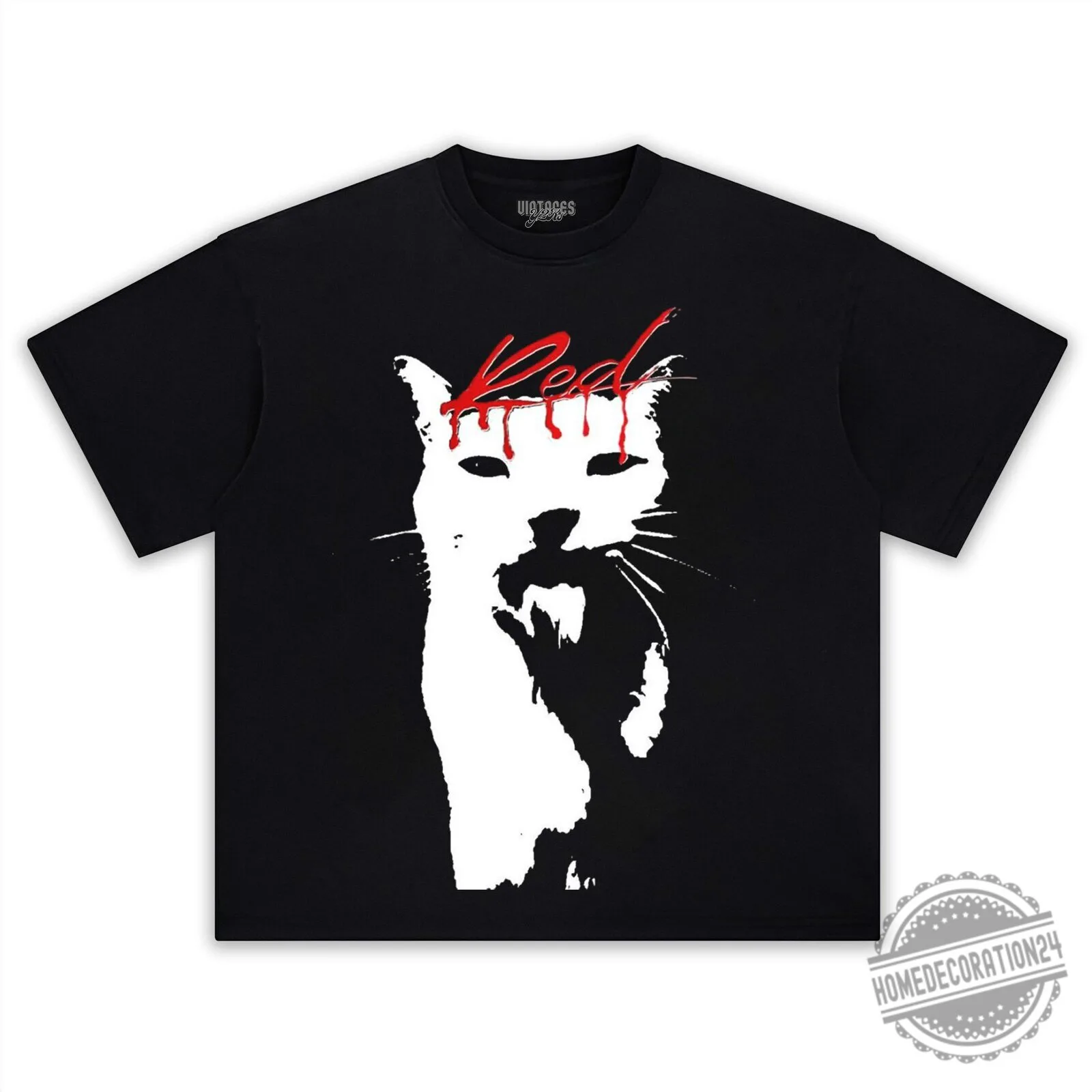 Playboi Carti Whole Lotta Red Cat Graphic T-Shirt