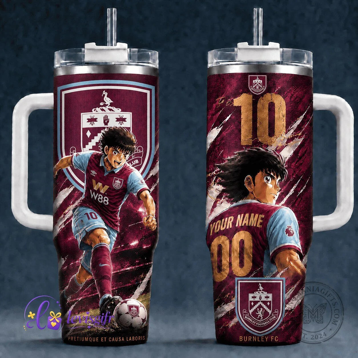 Burnley Football Club Anime Art Personalized Stainless Steel Tumbler