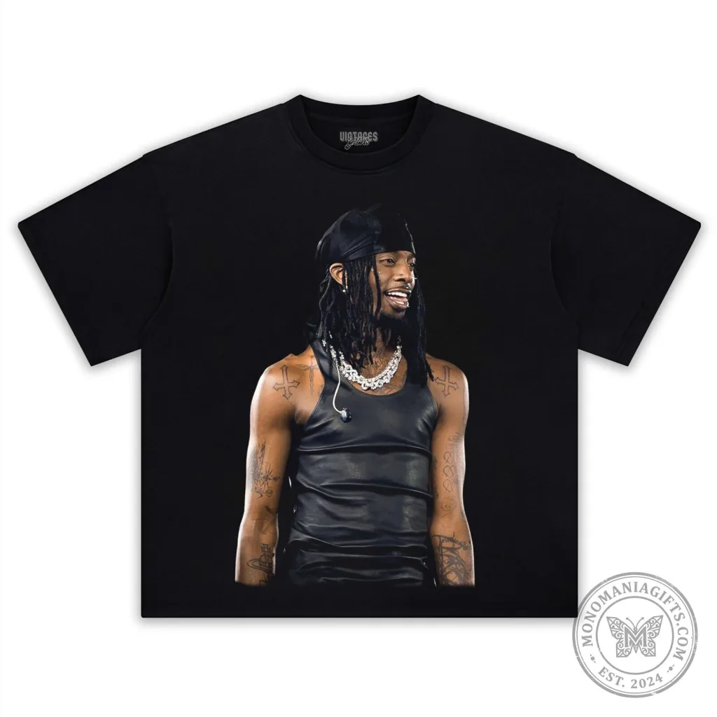Playboi Carti Black Vintage Style Graphic T-Shirt Playboi Carti Black Vintage Style Graphic T-Shirt