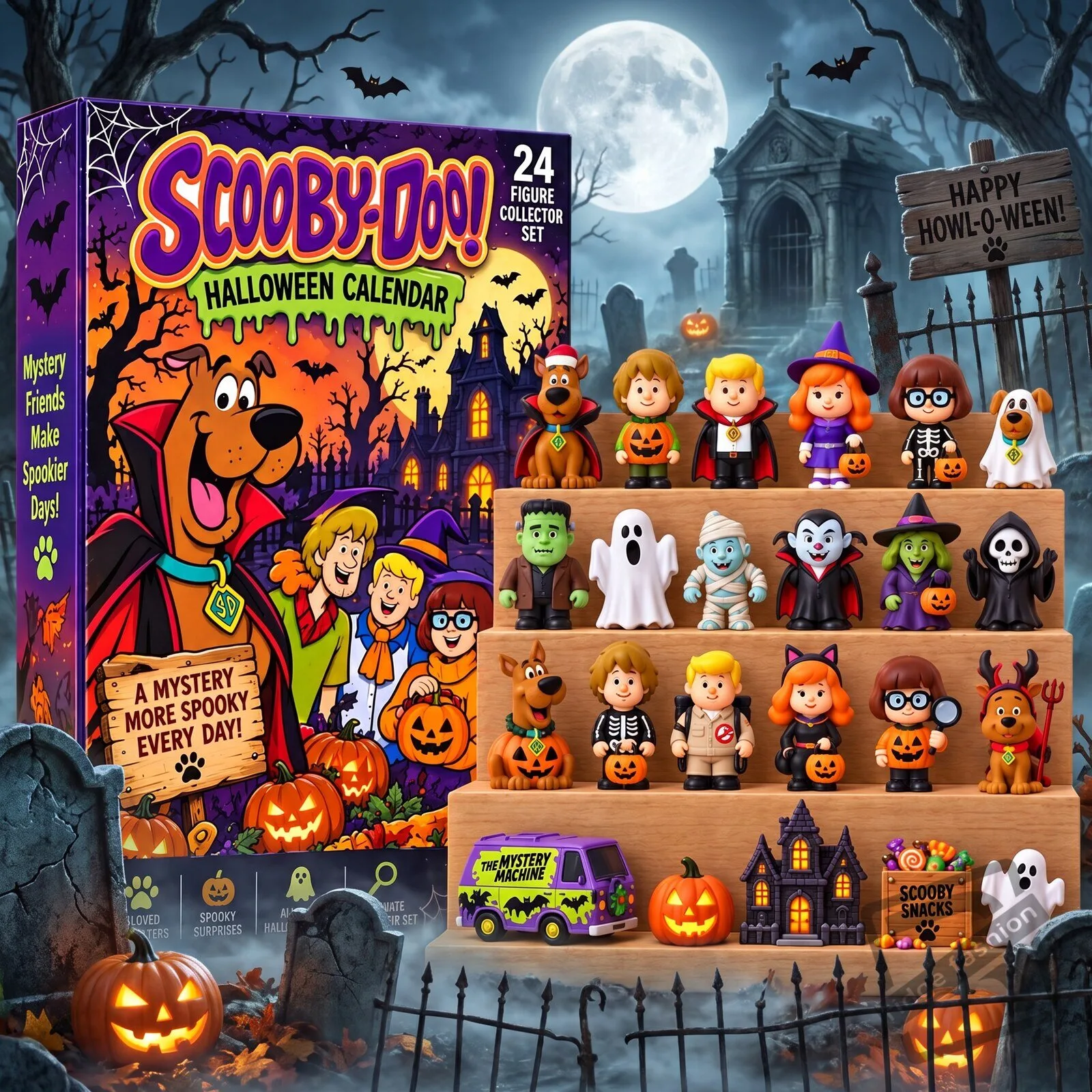 Scooby-Doo Mystery Friends Halloween Countdown Calendar