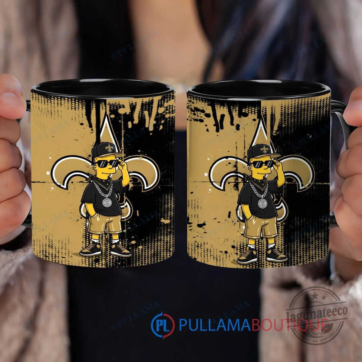 New Orleans Saints Bart Simpson The Simpsons Football Fan Coffee Mug