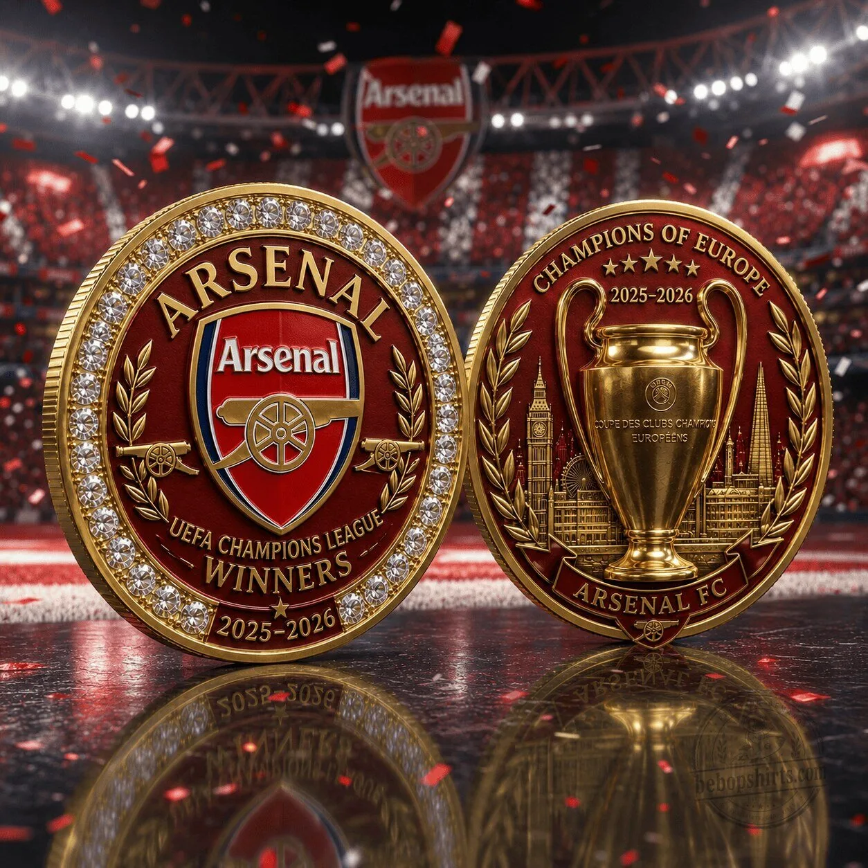 Arsenal Football Club UEFA Champions League Winners 2025-2026 Commemorative Coin