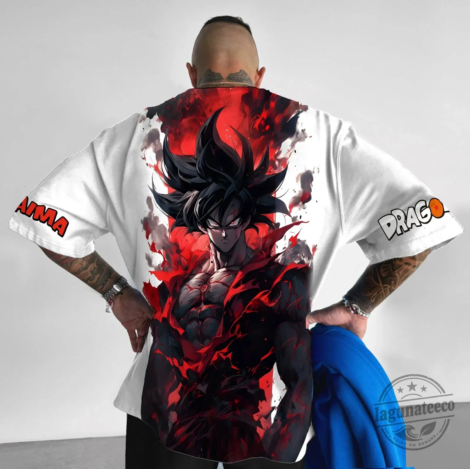 Dragon Ball Z Goku Super Saiyan God Red Aura Anime T-Shirt