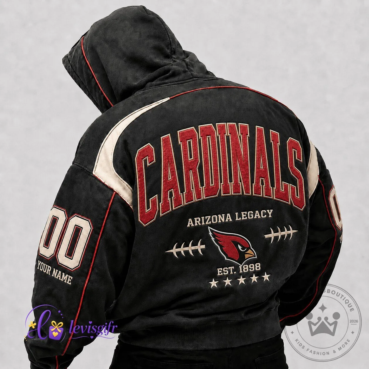 Arizona Cardinals Football Legacy Personalized Hoodie for Men and Women