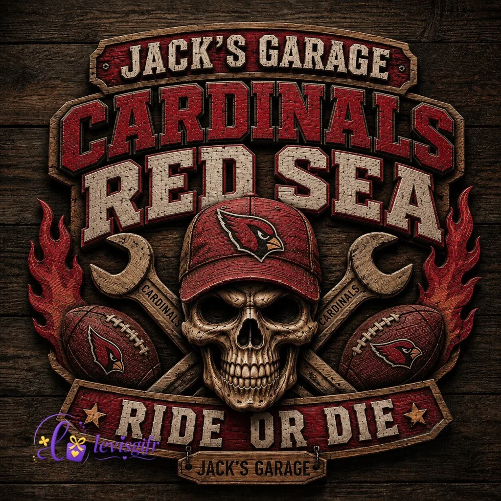 Arizona Cardinals Football Personalized Vintage Skull Garage Wooden Sign Arizona Cardinals Football Personalized Vintage Skull Garage Wooden Sign