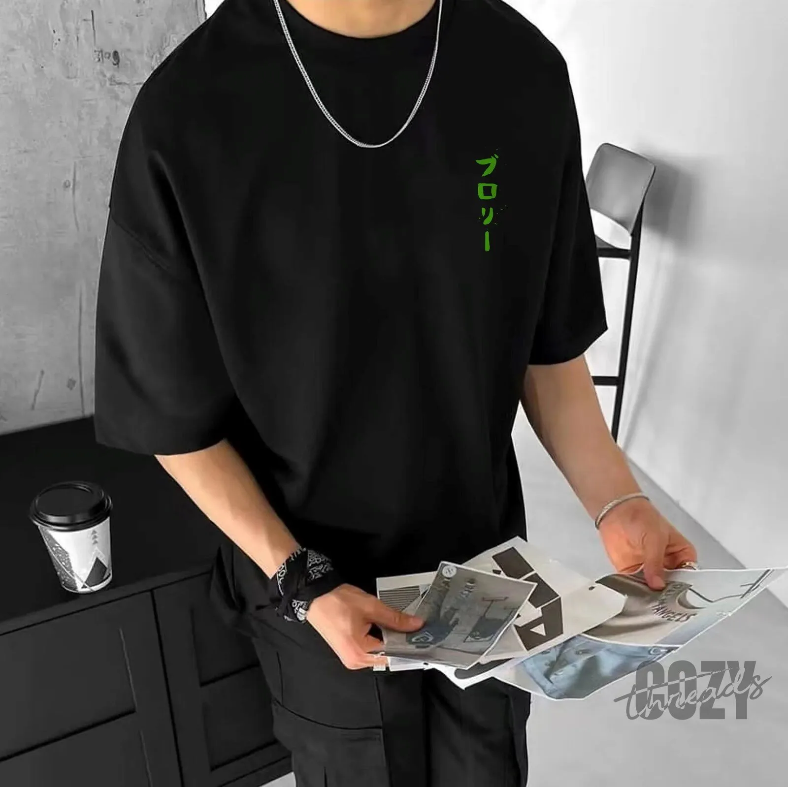 Dragon Ball Super Broly Japanese Text Anime Graphic Black T-Shirt